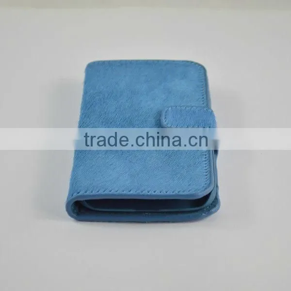 New arrival fashionable horsehair mobile phone case cover for Samsung S4 i9500 with card slot OEM