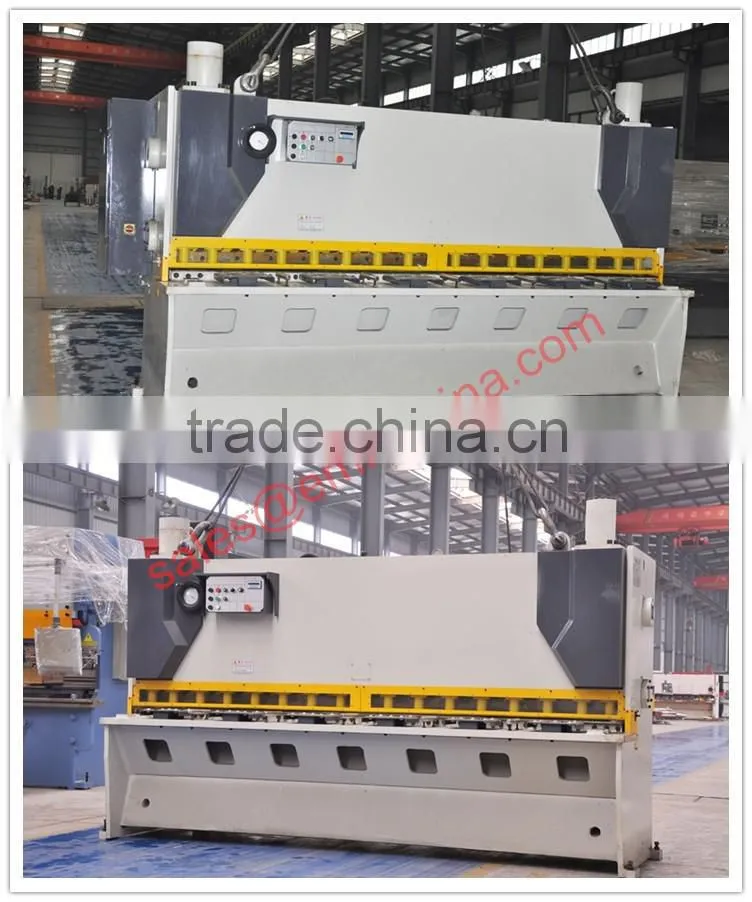 QC11Y-12x6000 hydraulic guillotine mild steel plate cutting machine