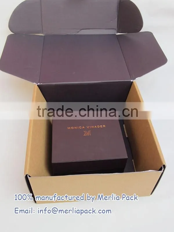 F flute Double Side Printing Corrguated Box Jewelry Set Recycled Boxes