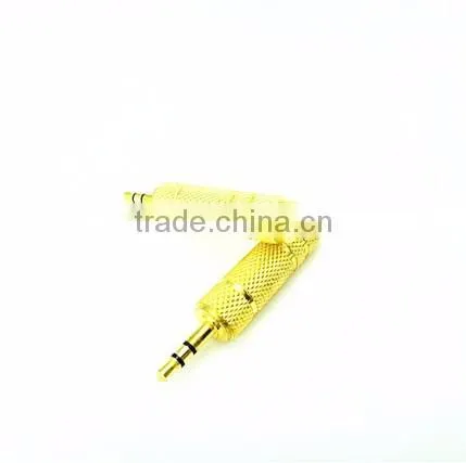 High quality Mono plug to stereo jack adapter