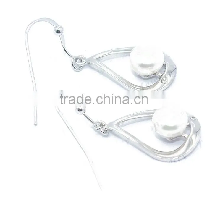 Unique Design Pearl Earrings 925 silver Jewelry freshwater pearl earrings