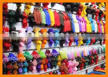 high quality 2014 graduation colored silk decoration tassels for jewelry