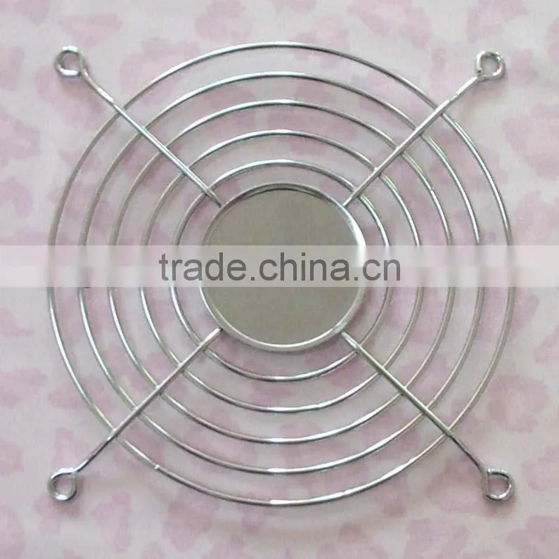 120 mm Fan Grill Chrome Metal Wire Finger Guard PC Case