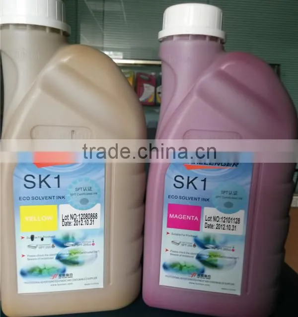 High quality vivid color odorless toyo eco solvent ink for dx4 dx5 dx7 printer