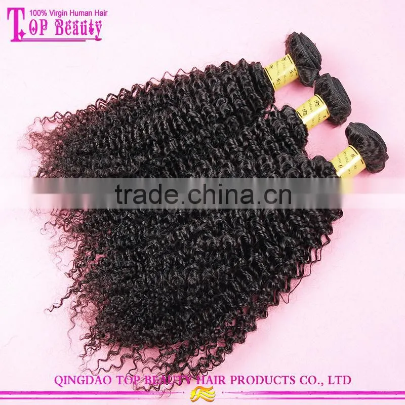 Unprocessed Malaysian Jerry Curl Virgin Hair Weave