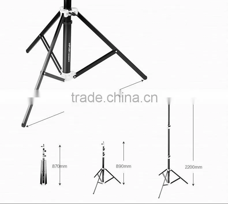 Professional refined aluminum tube light stand for photo studio flash umbrellas reflector