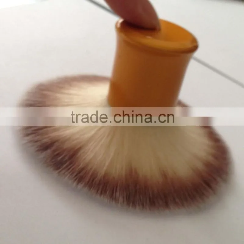 2015 High quality cute golden handle nylon hair kabuki blush brush