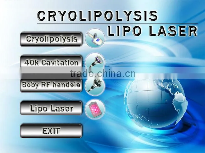 4in1 Laser Lipolysis + 40K cavitation + Body RF + Cryolipolysis Freeze Fat Machine Beauty Slimming Instruments
