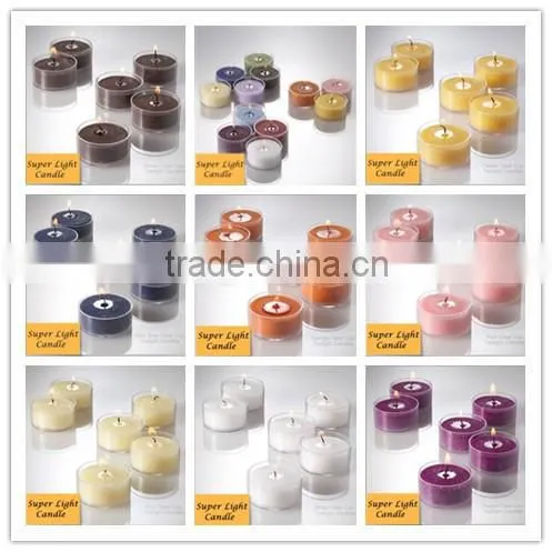 mini paraffin glier tea light candle