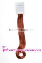 Heat resistant Red clip in Synthetic fiber hair extensions