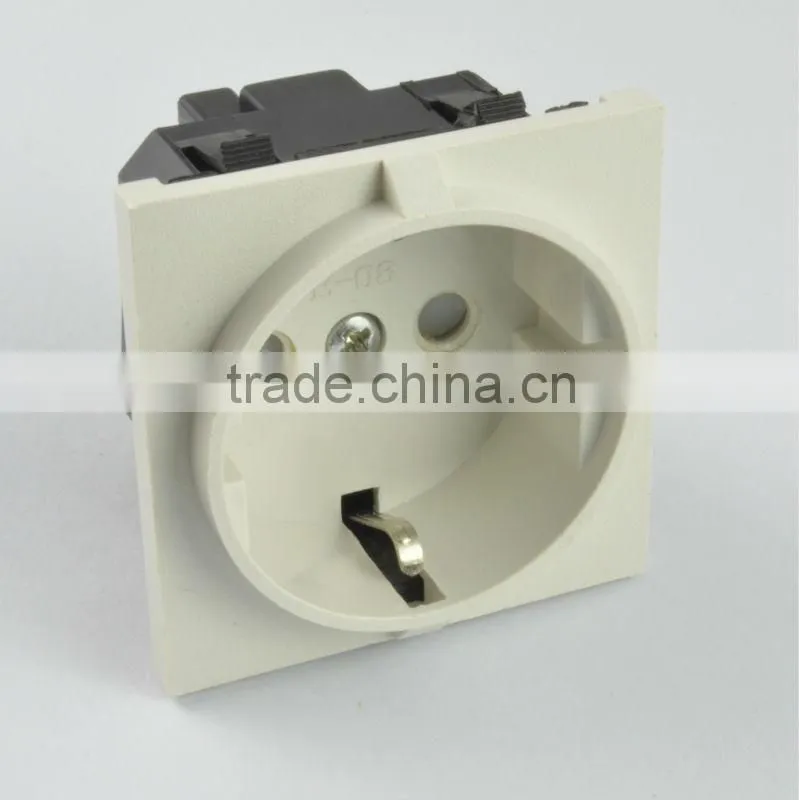 2 round pin schuko plug connector socket outlet socket