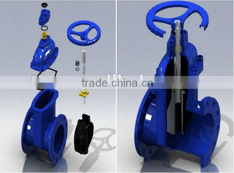 DN50~DN600, PN1.0/1.6MP Electric Gate Valve