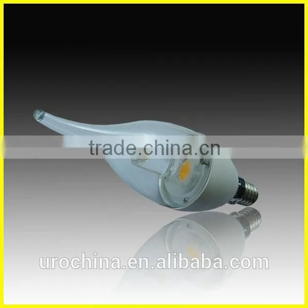 CUL approved 3w 5w E12 E14 led candles with real flame