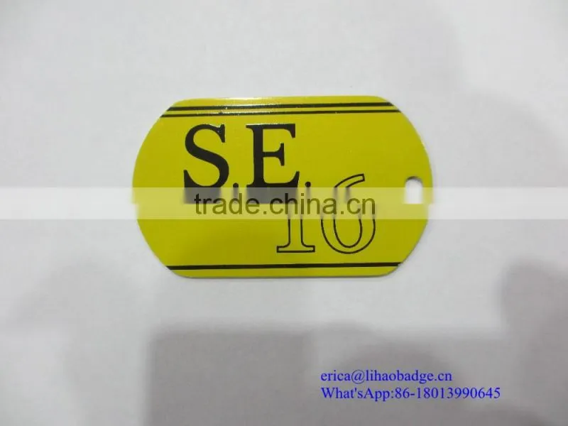 Aluminum silkscreen printing ID dog tag