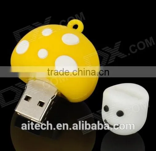 special gift mushroom usb flash drive of 2GB/4GB for holiday promo