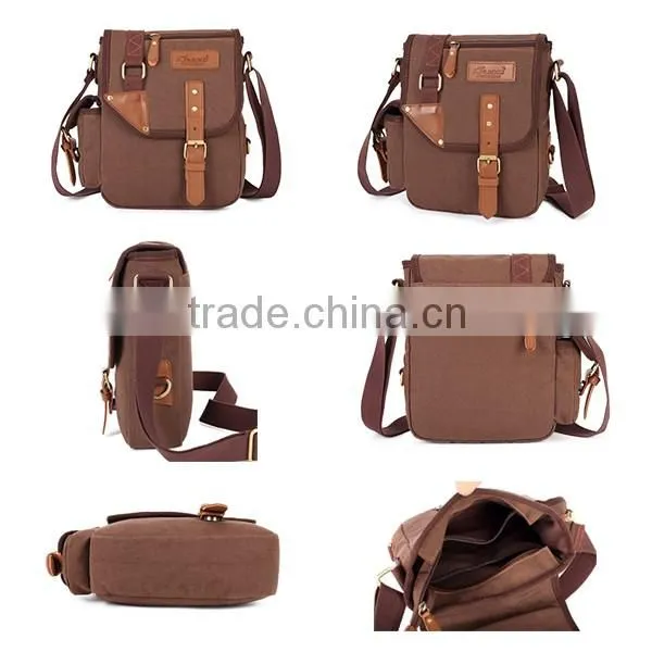 Multicolor Small Canvas Satchel Messenger Cross Body Cotton Bag