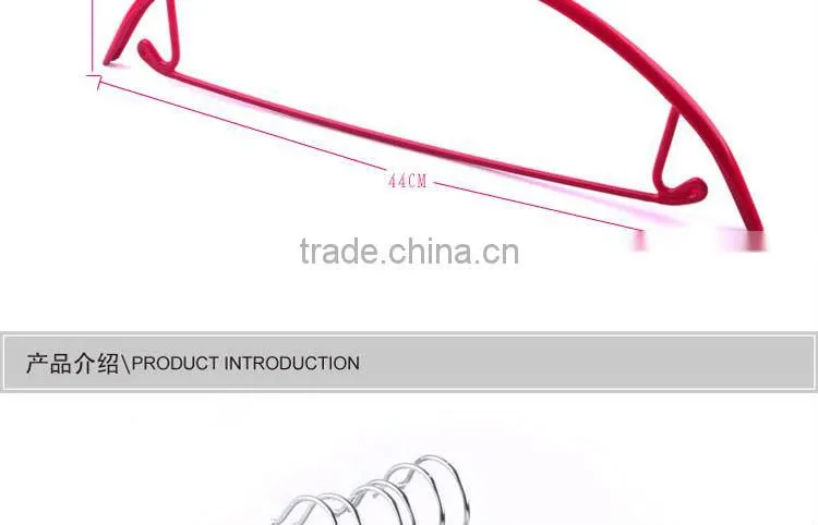 pvc coated semicircled guilin stainless steel hanger