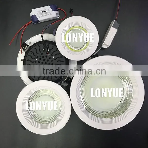 COB LED CEILING LIHGT ALUMINUM LED DOWNLIGHT 5W 7W 10W 15W 20W new design high quanlity