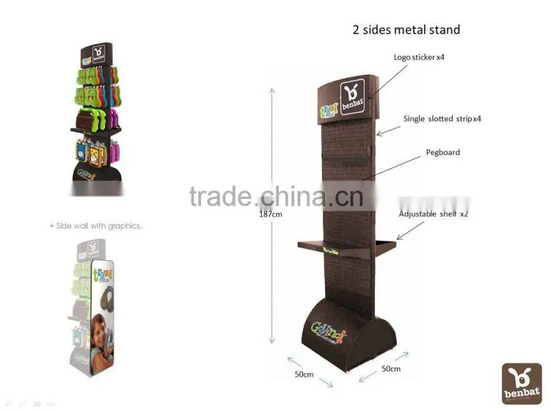 custom retail promotional wine metal stand/metal floor display/pop up metal display stand