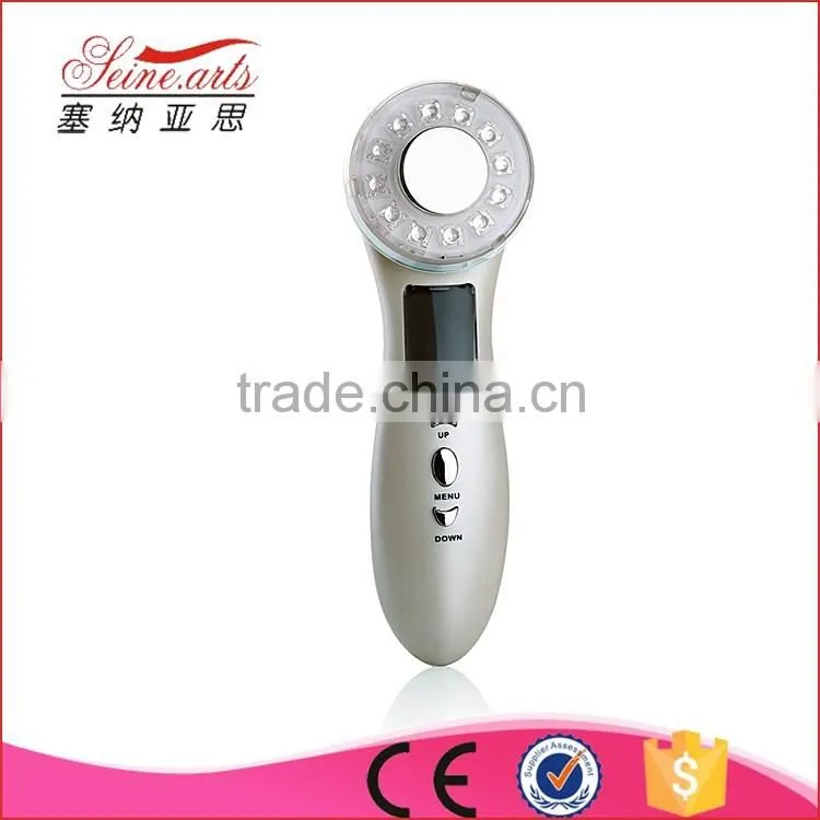 LCD Seven Color Ultrasonic Face lift Beautiful Skin Instrument LW-012