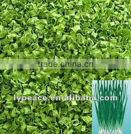 washed dehydrated chives sliced