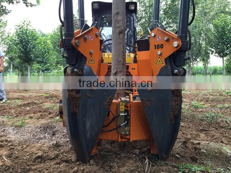 Hydraulic Tree spade or tree transplanter for excavator