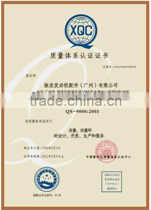 Gasoline generator piston ring
