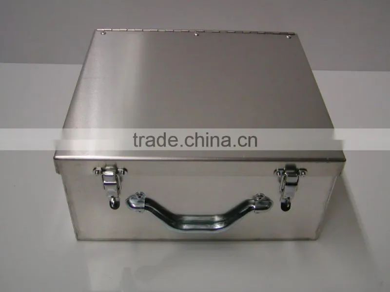 Hot!Beautiful appearance Aluminum alloy tool box with lid,OEM manufacture direct