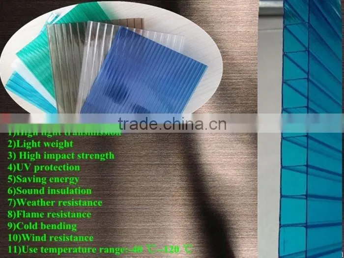 Solid embossed polycarbonate sunlight sheet
