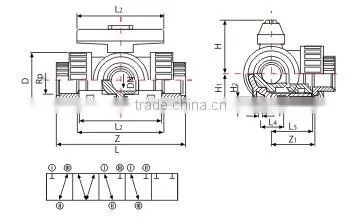 U-PVC 3 Way Valves (T Port)