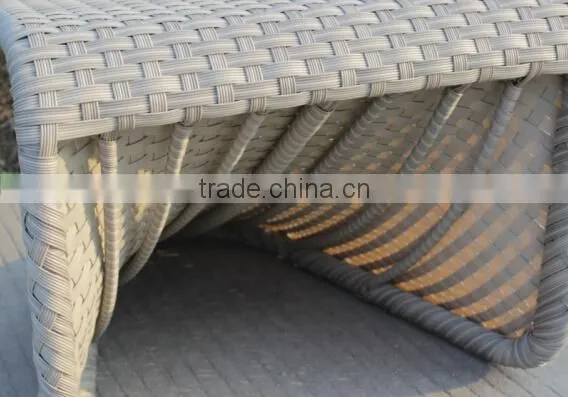 F-used outdoor furniture garden synthetic rattan dining set (2072T+2072C )