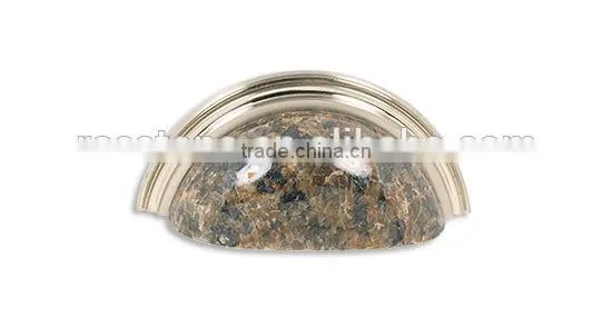 cup pull-TROPB-BN granite pull cup pull brushed nickel for kitchen and bathroom