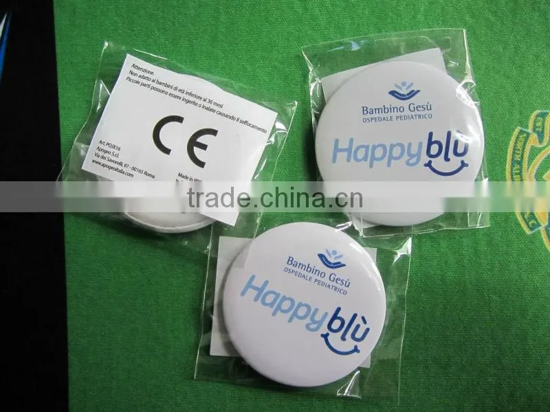 Custom logo printed button badge for promotion
