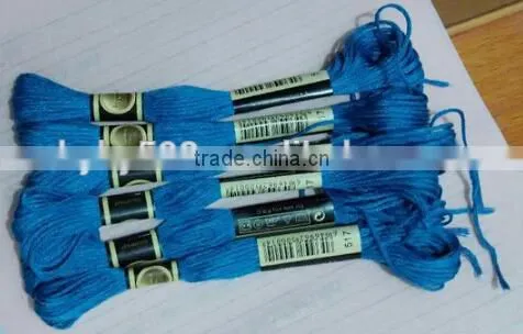 150828003 Factory hot sales DMC colors cross stitch floss polyester thread embroidery thread