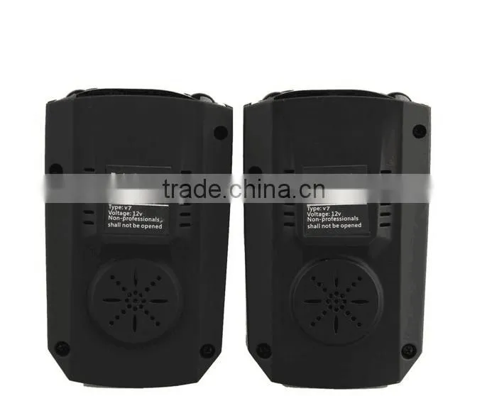 Hot-selling Radar Chronograph Car Radar Detector 360 Degree Russian/English Voice Remind Car Speed Limited V7 Radar Detector