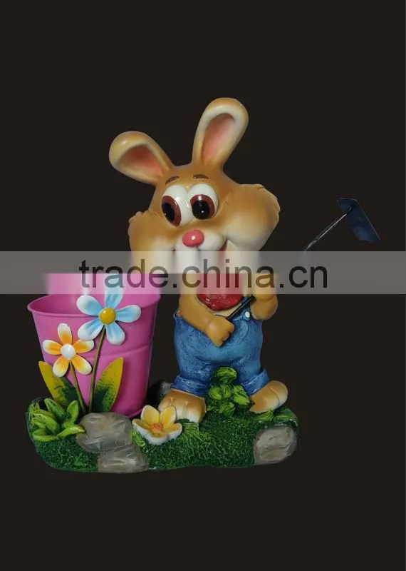 2014 new products lovely caterpillar iron decoration animal figurine hanging flower pot