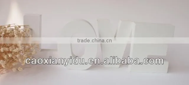Decorating Wood Letter*9*2.5CM on Sales 9 colour Fancy Wedding Decoration
