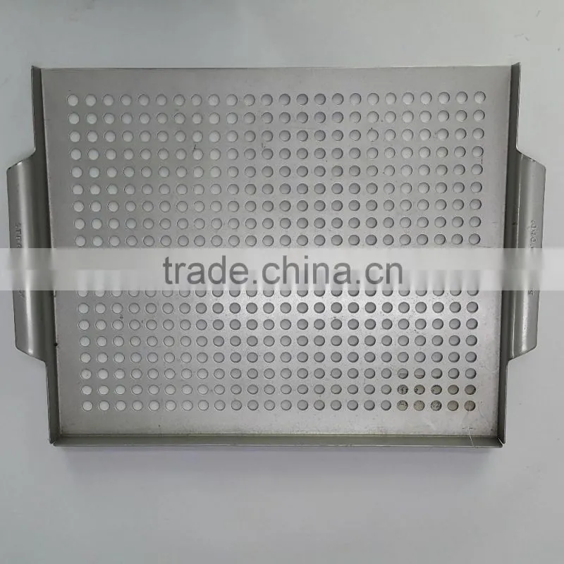 Non-stick iron square Grill bbq basket