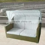 outdoor rattan lounge or beach lounge