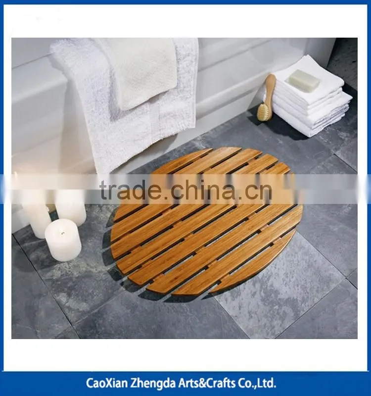 2016 New Design Anti Slip Wood Shower Mat