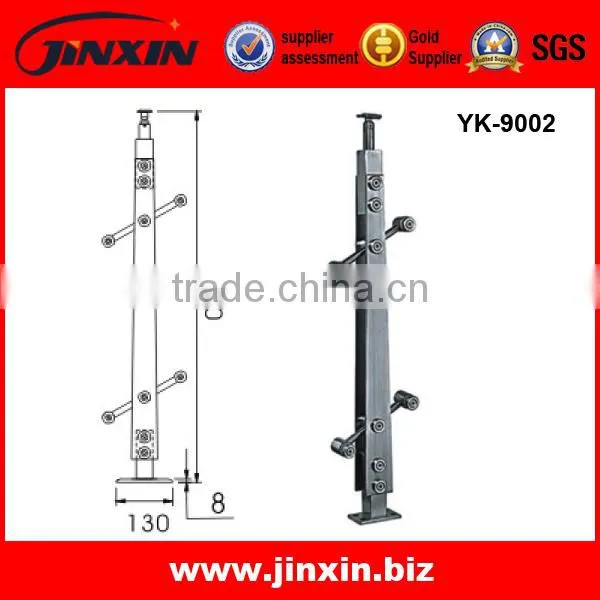 stainless steel floor mount balcony railing designs