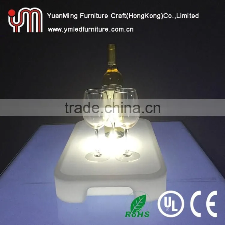 Square Illuminated Led Serve Tray Plate