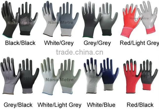 NMSAFETY hand job colored nitrile gloves