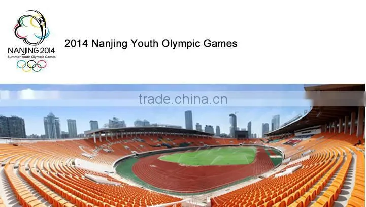 Temporary steel grandstand, grandstand chairs with plastic gym seats