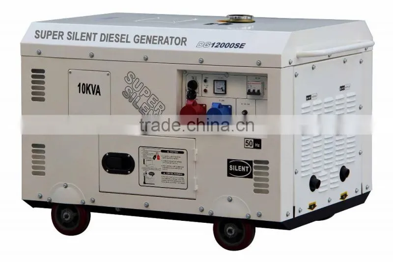 100% copper wire 5KW electric start sound proof diesel generator with welding function
