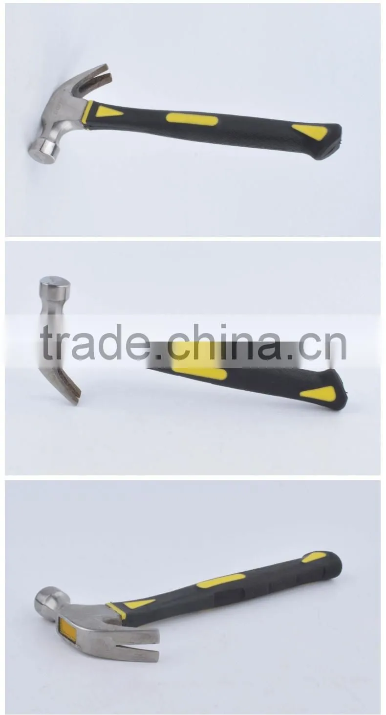Linyi quite brand fiber handle 0.5kg claw hammer