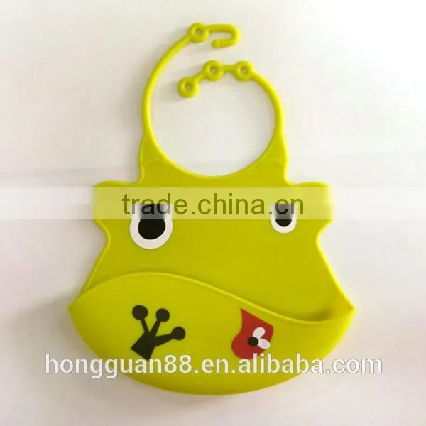1pc New Kid Infant Baby Washable Silicone Feeding Bib Cute Cartoon Patterns Bib