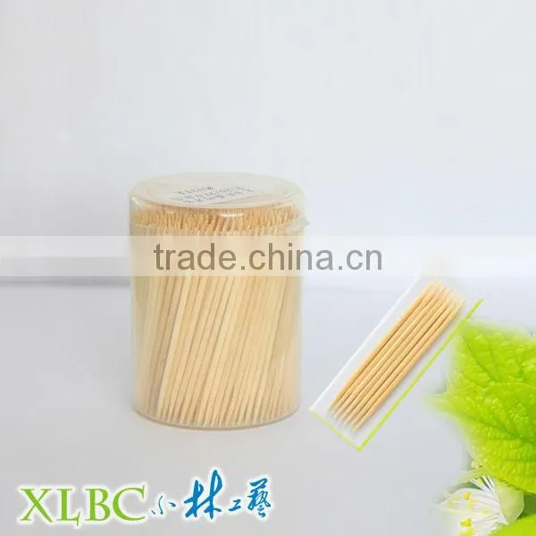 6.5cm*1.8mm PP middle ruber jar bamboo toothpicks