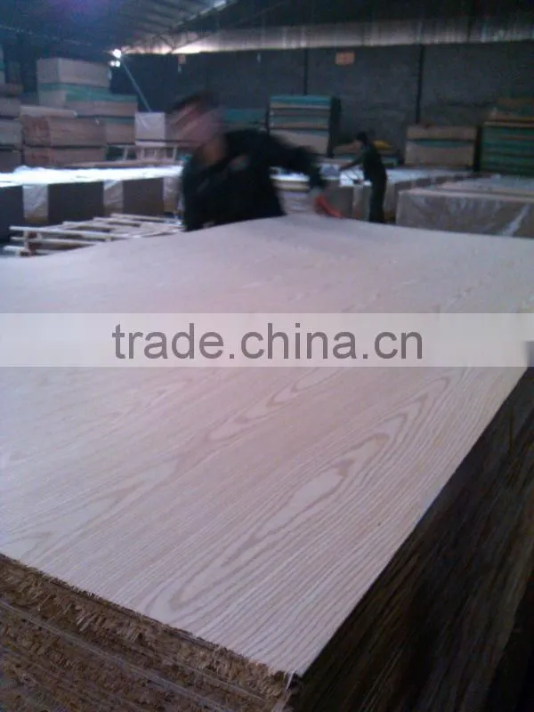 low price ash MDF veneered EV white ash