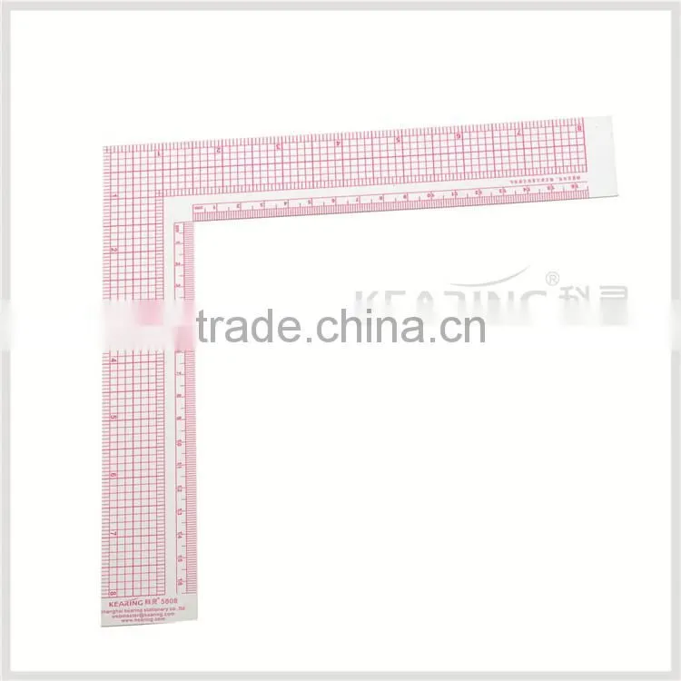 Kearing 8 angle patchwork ruler Flexible Plastic Rulers with sandwich line printing #P808